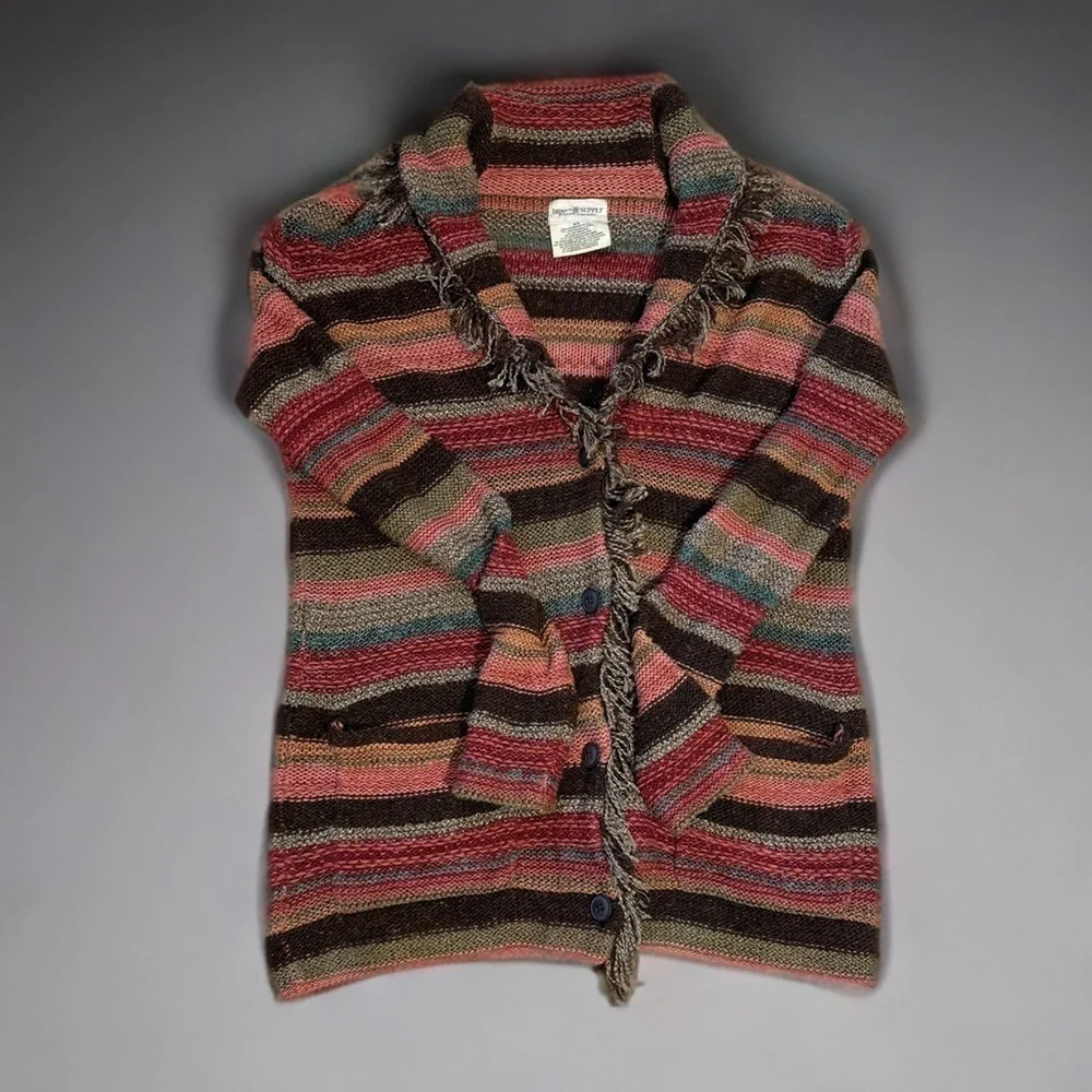Exquisite Ralph Lauren Denim and Supply Multicolor Fringe Cardigan 💋 - Picture 5 of 11